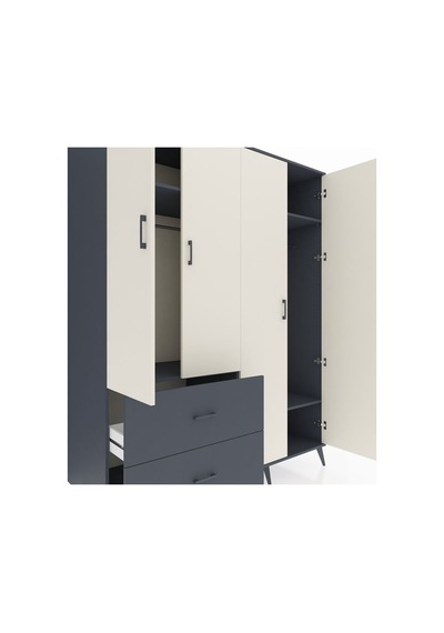 Kronos Gardrop 4 Raflı 2 Çekmeceli 2 Askılı 176x59x221 Antrasit-aytaşı/antrasit Aytaşı/antrasit Kronos Gardrop 4 Raflı 2 Çekmeceli 2 Askılı 176x59x221 Antrasit-aytaşı/antrasit Aytaşı/antrasit