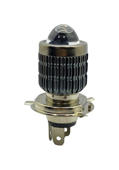 12v H4 Led Ampul 43t Hs1 Mercekli Beyaz-sarı Motosiklet