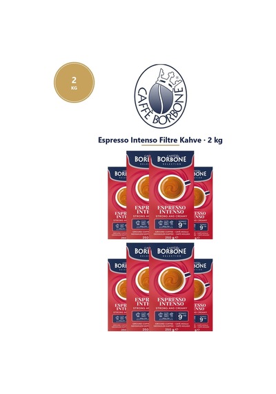 Caffe Borbone Espresso Intenso Filtre Kahve 2 Kg 8 Paket X 250 G - Öğütülmüş Kahve