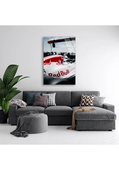 Red Bull Yarış Aracı F1 Cam Tablo Formula 1 Duvar Dekor Deg0793