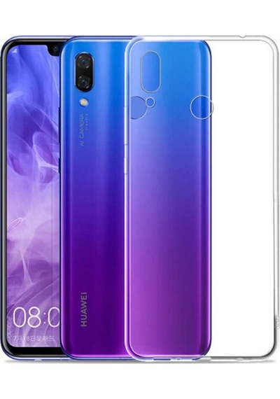 Huawei P Smart 2019 Kılıf Zore Süper Silikon Kapak Renksiz