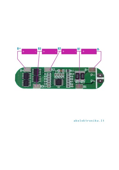 Elektroniklimanı-4S 12A Lityum Batarya Bms Balans Kartı