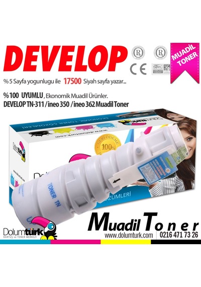 Tonerturk Develop Tn-311 / Ineo 350 / Ineo 362 Uyumlu Toner