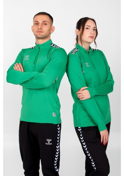 Hummel Otantik Antrenman Eşofman Üstü Koyu Yeşil