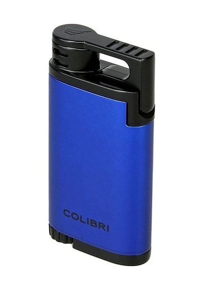 Colibri Belmont Tek Torch Pürmüz Mavi - Siyah Puro Çakmağı