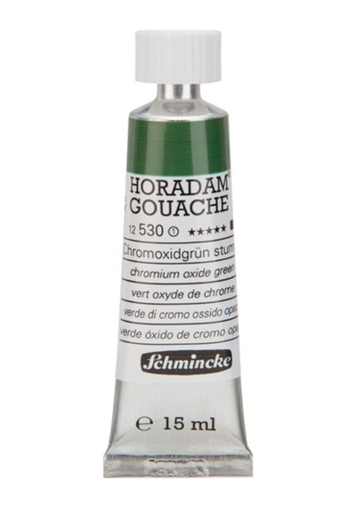 Schmincke Horadam Gouache Artist Guaj Boya 15 Ml Seri 1 530 Chromium Oxide Green Çok Renkli