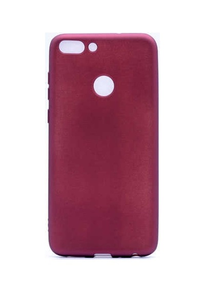 Noktaks - Huawei Uyumlu Huawei P Smart Fıg-lx1 - Kılıf Mat Renkli Esnek Premier Silikon Kapak - Mürdüm