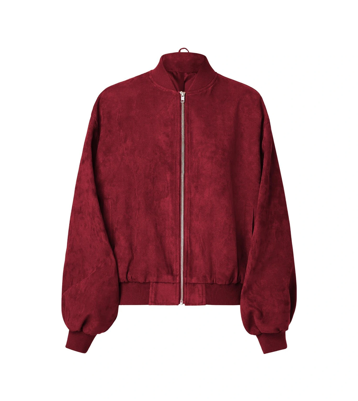 Bordo Astarlı Kadın Bomber Ceket Mg2545 Bordo