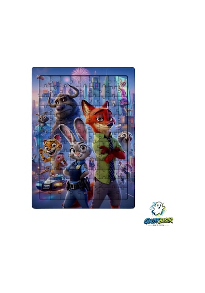 Nick Ve Judy 99 Parça Ayaklı Puzzle Dekoratif Çocuk Yapbozu 0253