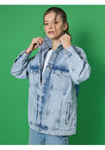 Loft Comfort Fit Kadın Ceket Denim