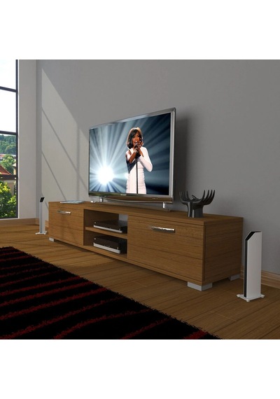 Decoraktiv Eko 140 Mdf Dvd Tv Ünitesi Tv Sehpası - Naturel Ceviz Ceviz