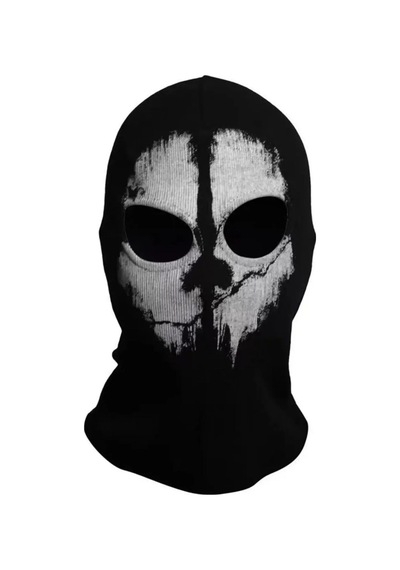 Caxis Ghost Maskesi Motor Buff Balaklava Koruyucu Kar Yüz Maskesi Siyah