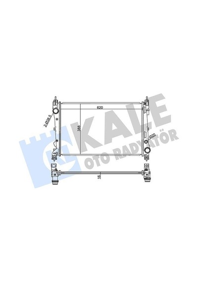 Radyatör Doblo 1.4-1.3 Dmtj 10 Combo 1.3 Cdti 12 Mekanik Ac /- 620x400x16-273809