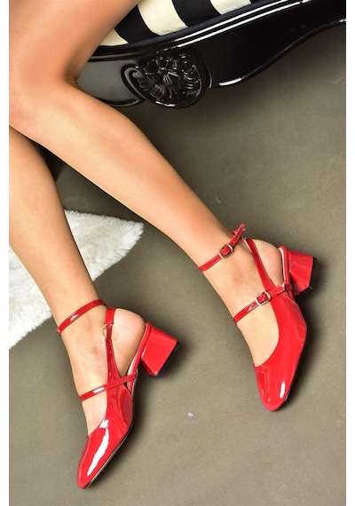 Fox Shoes P654137008 Kırmızı Mary Jane Rugan Alçak Topuklu Kadın Ayakkabı Maryjane Kırmızı Fox Shoes P654137008 Kırmızı Mary Jane Rugan Alçak Topuklu Kadın Ayakkabı Maryjane Kırmızı