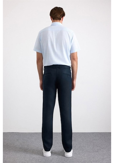 Süvari Lacivert Regular Düz Normal Bel Jogger Pantolon Pn2020500763-m09