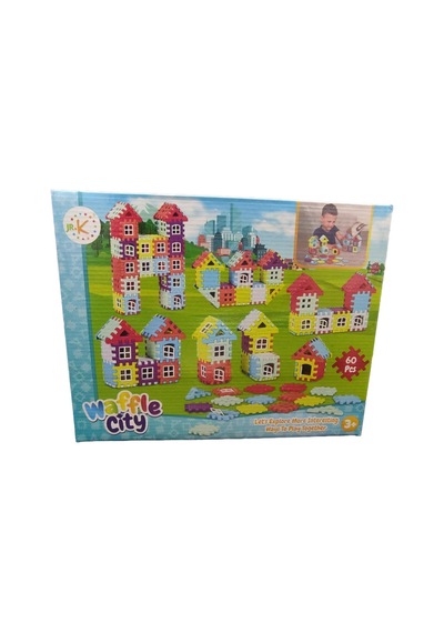 Özka Waffle City 60 Parça Eğlenceli Blok 2023