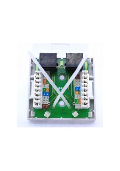 Kablo Bağlantılı 2 Li Rj45 Kutusu