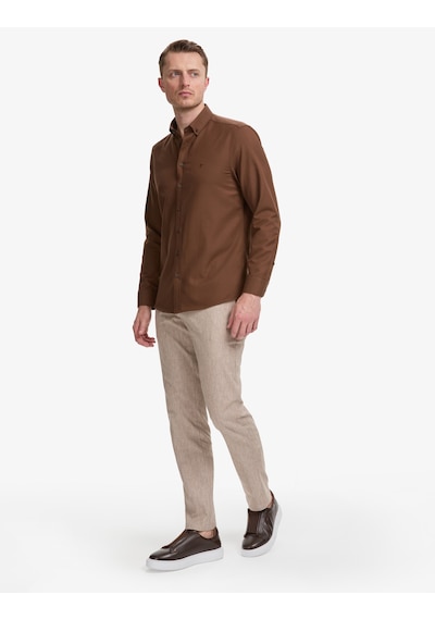 Pierre Cardin Erkek Koyu Kahverengi Gömlek Desenli 50325365-vr084