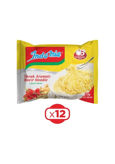 Indomie Noodle Tavuklu 70 Gr X 12 Adet
