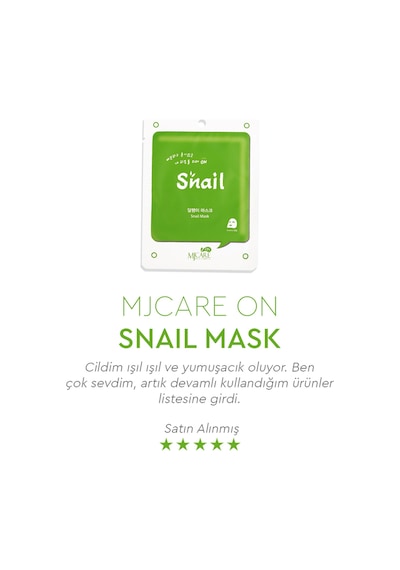 On Snail Mask - Salyangoz Özlü Yüz Maskesi 10'lu