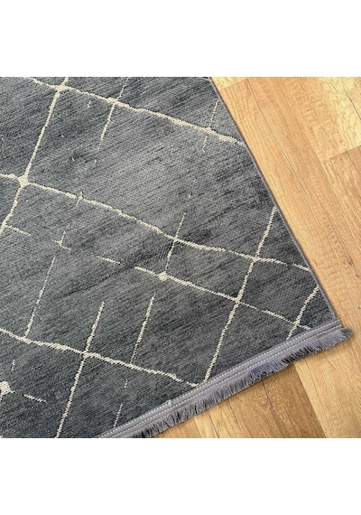 Hoom Rugs Terrace 8209 Antrasit Hav Toz Vermez Dekoratif Kilim Antrasit
