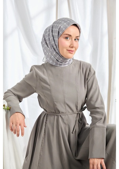 Silk Home %100 Twill İpek Eşarp S539 Gümüş