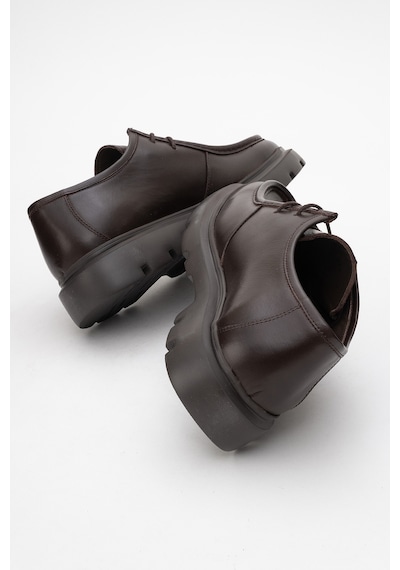 Dericlub Erkek Kalın Taban Comfort Ayakkabı Gerçek Deri Cr 2646 Kahverengi Kahve
