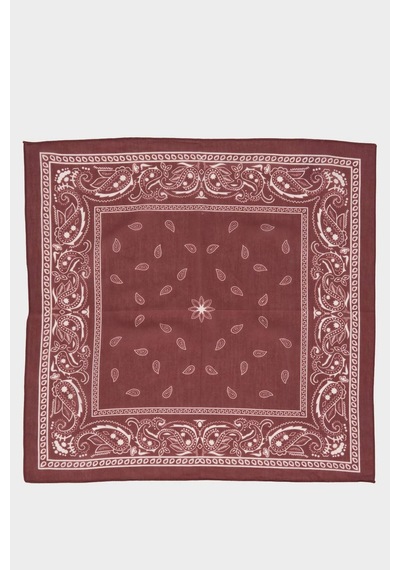 Defacto Kadın Desenli Pamuklu Bandana N7447az26smbr150 Bordo-br150