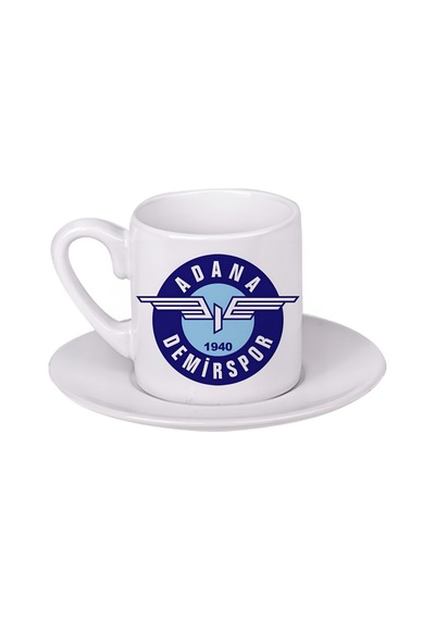 Adana Demirspor Türk Kahvesi Fincanı Beyaz