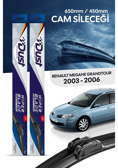 Renault Megane Grandtour Silecek Takımı 2003-2006 Uyumlu 600mm/450mm