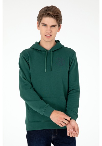 U.s. Polo Assn. Erkek Koyu Yeşil Sweatshirt 50293361-vr079 Koyu Yeşil