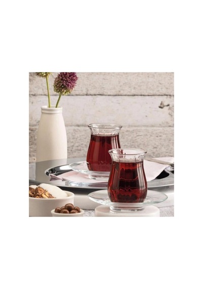 Linka 3'lü Çay Bardağı Şeffaf
