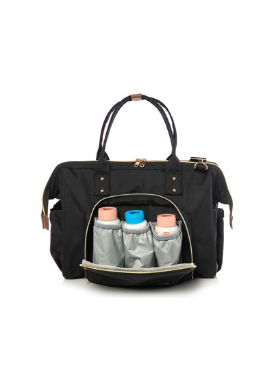 Lal Baby Baggage Bag Siyah Omuz Askılı Anne Bebek Bakım Çantası Siyah
