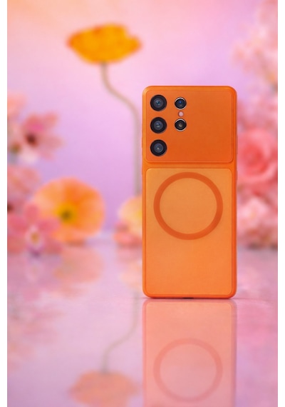Samsung Galaxy S26 Ultra Uyumlu Kamera Korumalı Magsafe Wireless Şarj Özellikli Full Glass Arka Kapak