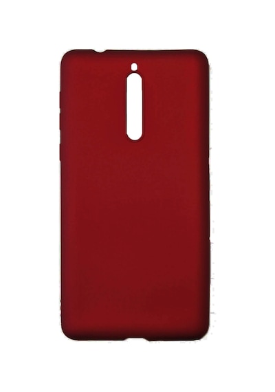 Nettech Nokia 8 Uyumlu Suide Arka Koruma Kılıf - Bordo Bordo