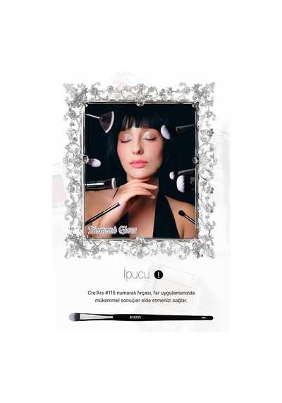 Yoğun Işıltılı Jel Yapılı Tekli Far Diamond Glow Eyeshadow 06 White Blue Diamond Diğer