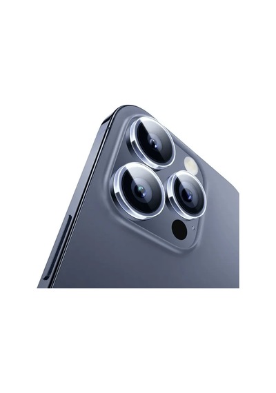 Baseus İphone 15 Pro/15 Pro Max İçin Sapphire Serisi Hd Cam Kamera Koruyucu- 5775 Şeffaf