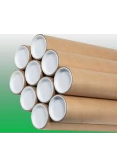 Postüp Kapaklı Silindir Kutu Karton Rulo Gönderi Poster Afiş Harita Tüpü 5 Adet 5 Cm X 25 Cm