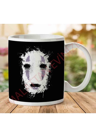 1-2010 Spirited Away Ink No Face İki Tarafı Baskılı Kupa Bardak.jpg