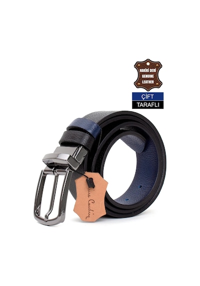 Pierre Cardin Pc406 Erkek 4 Cm Çift Taraflı Kemer Lacivert-lacivert Lacivert