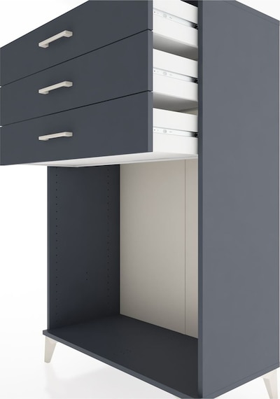 Hyperion Dolap 3 Çekmeceli 88x44x134 Antrasit-antrasit Antrasit