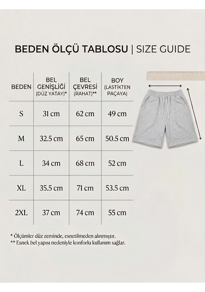 Machi Makiteks Kadın Mavi Gri İkili Rahat Kesim Beli Lastikli Cepli Penye Şort Günlük Basic Rejenere Sweat Bermuda Gri - Mavi