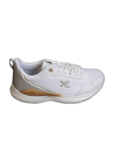 Kinetix Kadın Gri Beyaz Sneaker Fileli Spor Yürüyüş Ayakkabısı 001