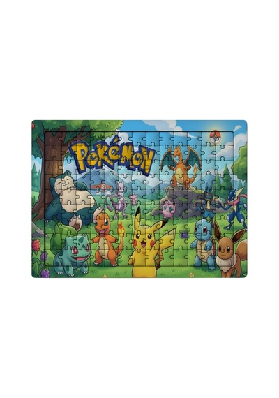 Ghostbastır Design Pokemon 99 Parça Ayaklı Puzzle Dekoratif Çocuk Yapbozu 0109