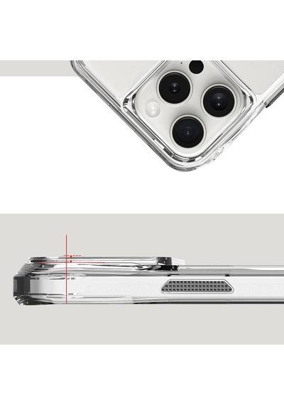 Apple Uyumlu iPhone 16 Pro Max Kılıf Zore M-safe Şarj Özellikli T-max M-safe Kapak Seffaf