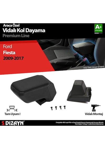 Ford Fiesta Kol Dayama Kolçak Abs Vidalı Siyah 2009-2017 A+kalite