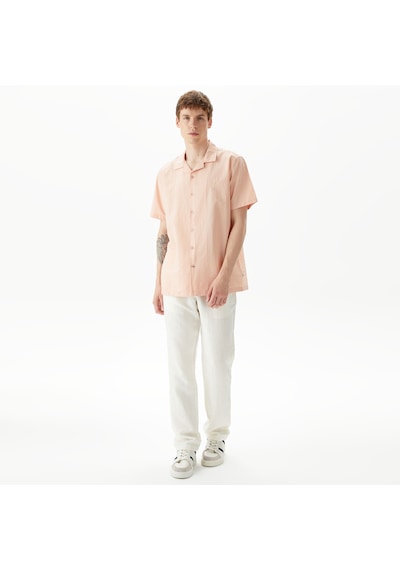 Nautica Erkek Turuncu Classic Fit Kısa Kollu Gömlek Çizgili W45407t Turuncu