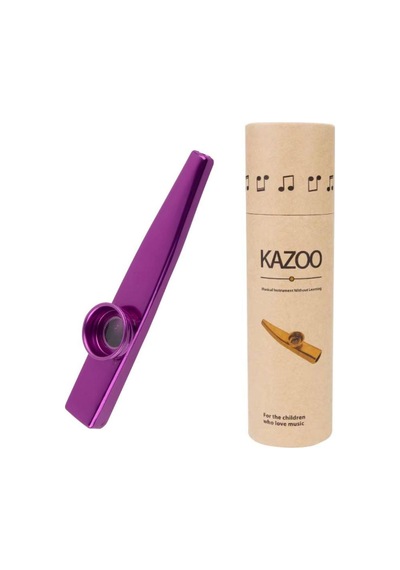 Mk-01p Metal Kazoo Kutulu Alüminyum Alaşım Mor