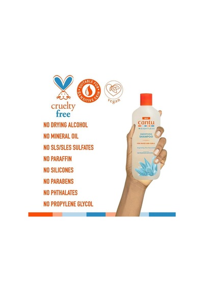 Cantu Weightless Ağırlaştırmayan Şampuan+saç Kremi+ Bukle Kremi -saç Bandı Hediye