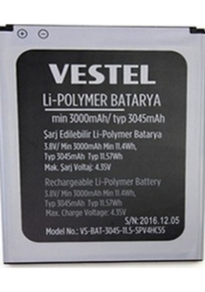 Vestel Uyumlu Venüs V3 5580 Pil -batarya 3000 Mah
